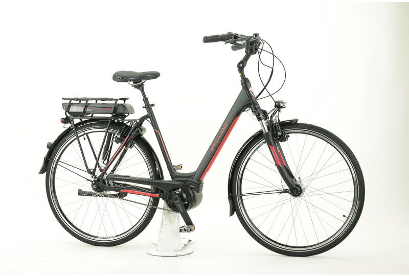 Westland Premium E8N FL City-/Trekking Pedelec 8-Gang Freilauf, 500 Wh 13,4 Ah Damenfahrrad 8 Gang Nabenschaltung mit Freilauf schwarz Bosch Rahmenhöhe: 53 cm