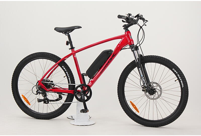 Saxxx Everest 2.0 27,5 Zoll E-MTB 7-Gang Kettenschaltung 375Wh 10,4Ah Akku rot  Rahmenhöhe: 19 Zoll