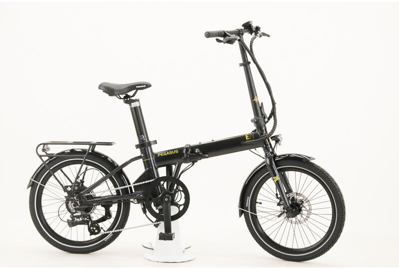 Pegasus E7T Unisex Falt-E-Bike, 7-Gang Kettenschaltung, Hinterradnabenmotor, 378Wh 10,5 Ah erwachsenenfahrrad 7 Gang Kettenschaltung anthrazit eZeebike Rahmenhöhe: 30 cm