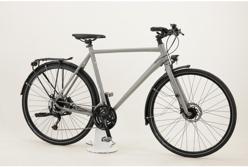 Rabeneick TS3  28" Alu-Speed Trekkingrad 24-Gang Shimano Kette, Nabendyamo, Scheibenbremse 28 Zoll 24 Gang Kettenschaltung grau Rahmenhöhe: 55 cm