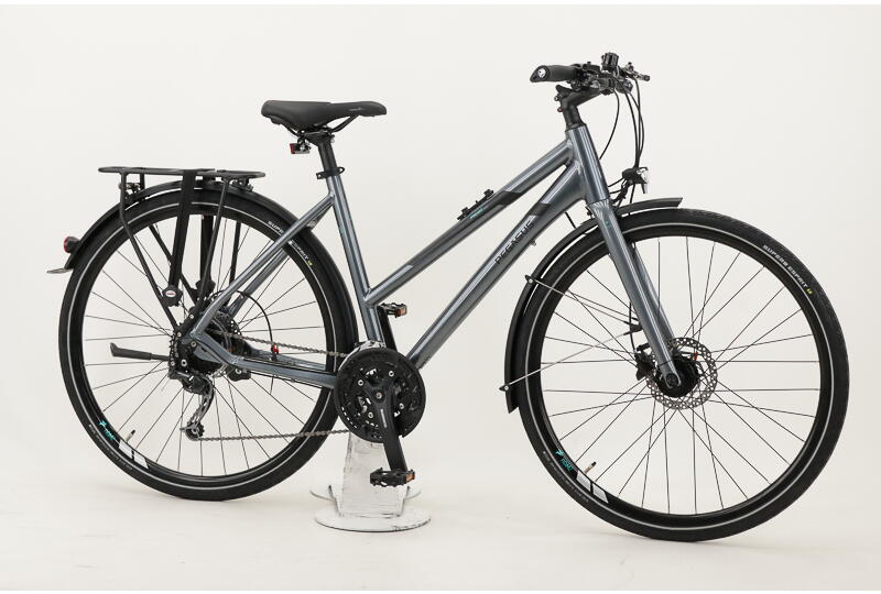 Pegasus Premio Superlite 28 Zoll Trapez Damenrad 27-Gang Kettenschaltung grau Rahmenhöhe: 50 cm
