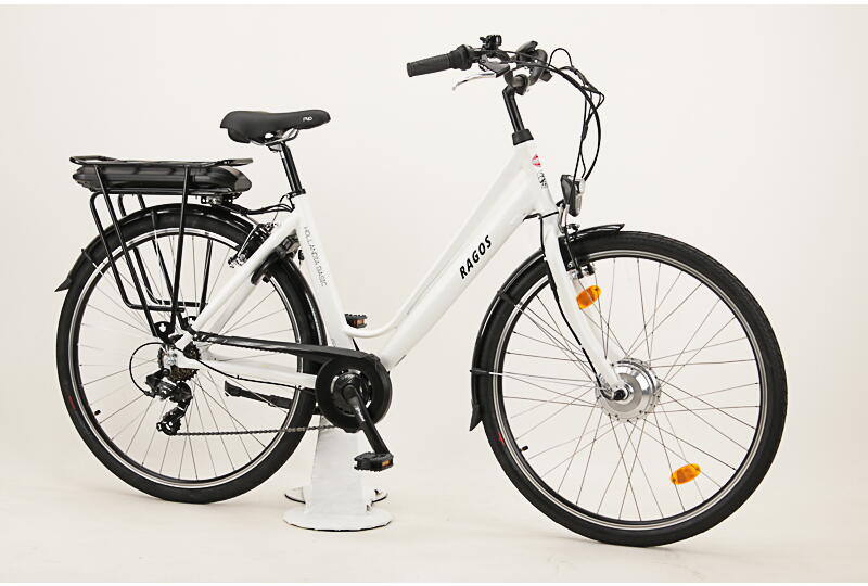 Ragos Hollandia Basic Alu 28 Zoll Damen E-Bike 7-Gang Kettenschaltung 375WH 10,4 Ah weiß Greenway Rahmenhöhe: 50 cm