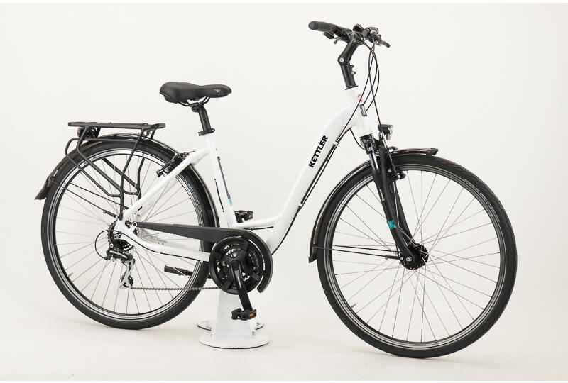 Kettler Alu Rad Traveller 1.0 Trekkingrad mit 21-Gang Shimano Kettenschaltung 28 Zoll 21 Gang Kettenschaltung weiß Rahmenhöhe: 45 cm