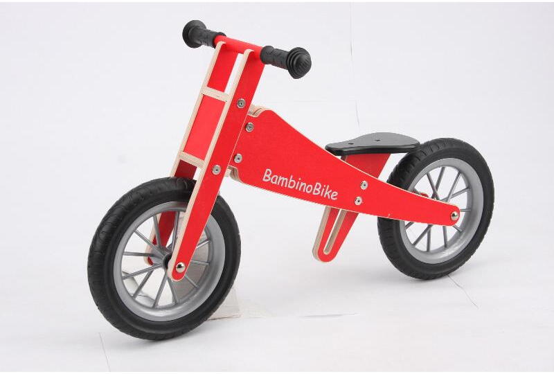 BambinoBike Kinderholzlauflernrad"rot"2-6J