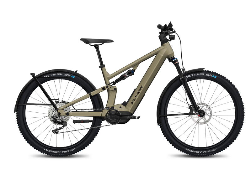 Flyer Goroc X 2.10 29" All-Terrain Fullsuspension E-Bike 10.-Gang Deore 630Wh 95Nm 17.5 Ah Kettenschaltung, 10 Gang beige FIT Rahmenhöhe: 51 cm