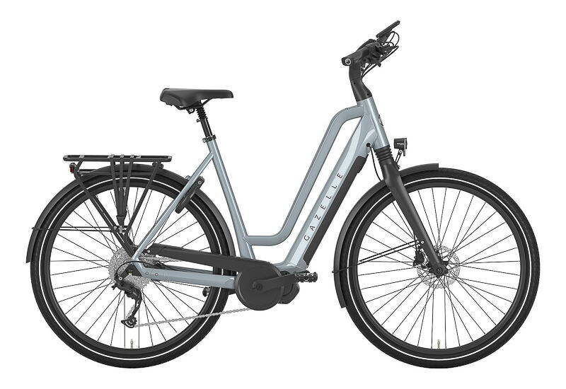 Gazelle Chamonix T10 HMS 28 Zoll Wave E-Bike 10-Gang Kettenschaltung 630Wh 17,5Ah Akku grau Shimano Rahmenhöhe: 57 cm