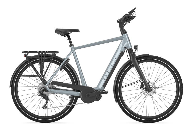 Gazelle Chamonix T10 HMS 28 Zoll E-Bike 10-Gang Kettenschaltung 630Wh 17,5Ah Akku grau Rahmenhöhe: 53 cm