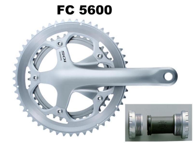 Shimano Kettenradgarnitur FC 5600 sil.