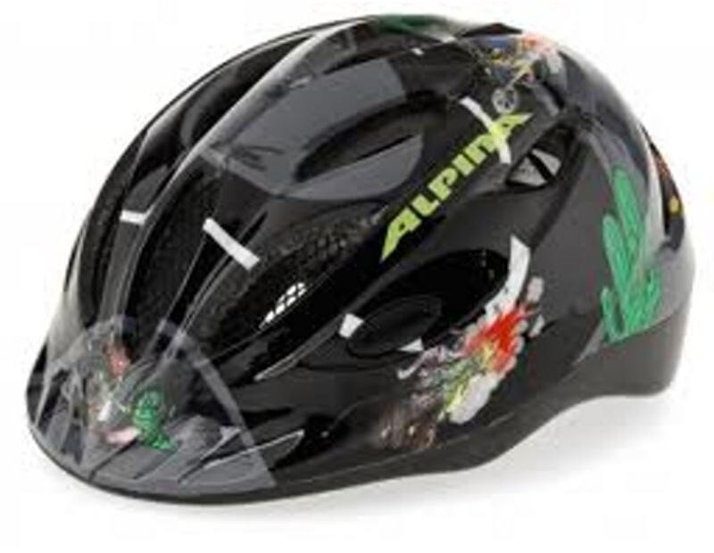 Alpina Gamma Flash Kinderhelm sw Größe: 46-51