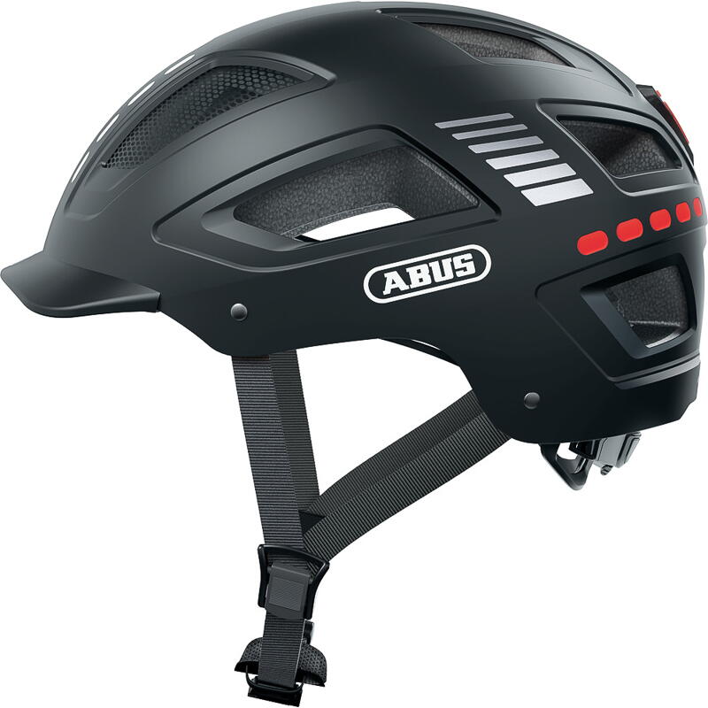 Abus Helm HYBAN 2.0 LED signal blac Größe: 52-58 cm