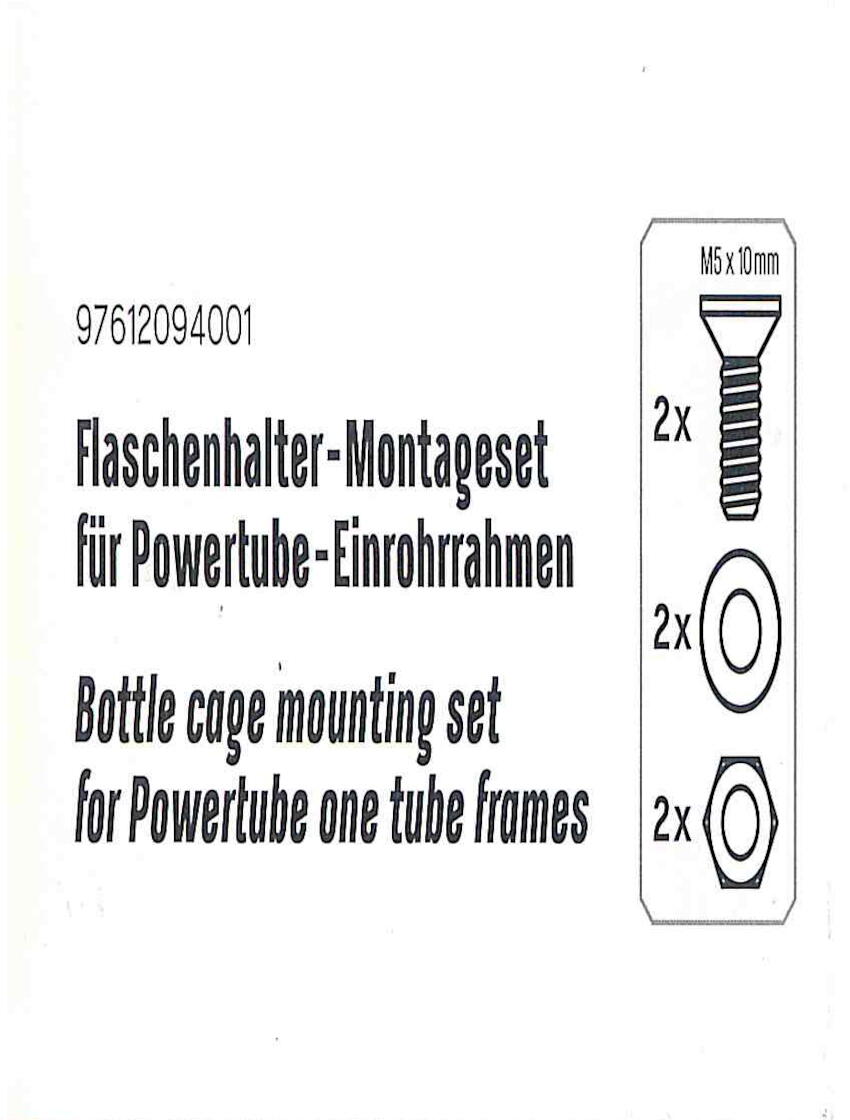 Flaschenhalter Montage Set 18