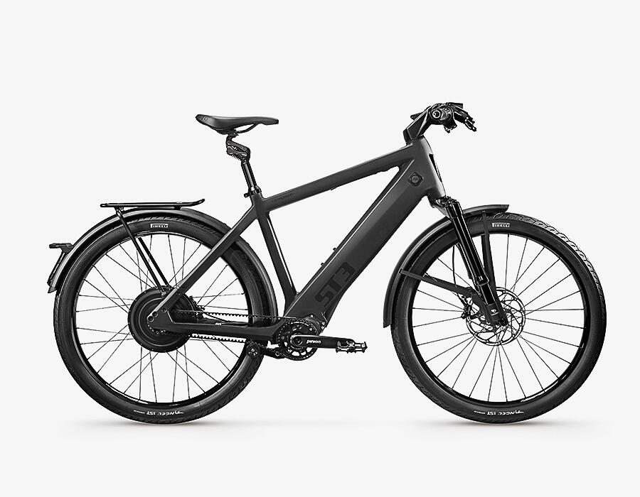 Stromer ST3 Pinion Sport US-FG-SF 27" Sport E-Bike 9-Gang Pinion, 983Wh Gates Riemen Nabenschaltung schwarz Stromer Rahmenhöhe: 43 cm