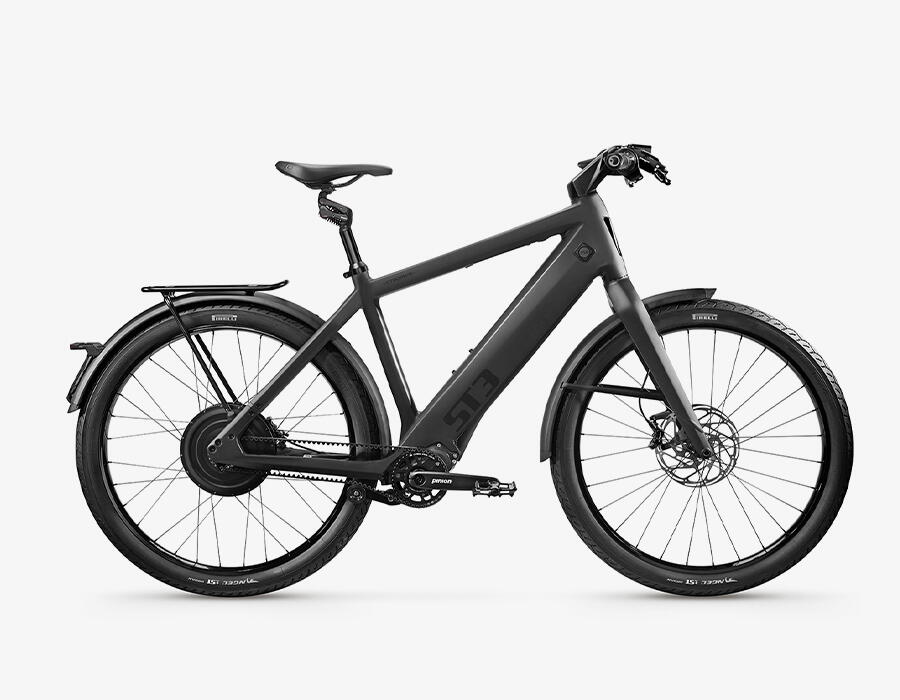Stromer ST3 Pinion Sport US-FG-SF 27" Sport E-Bike 9-Gang Pinion, 983Wh Gates Riemen Nabenschaltung schwarz Stromer Rahmenhöhe: 43 cm