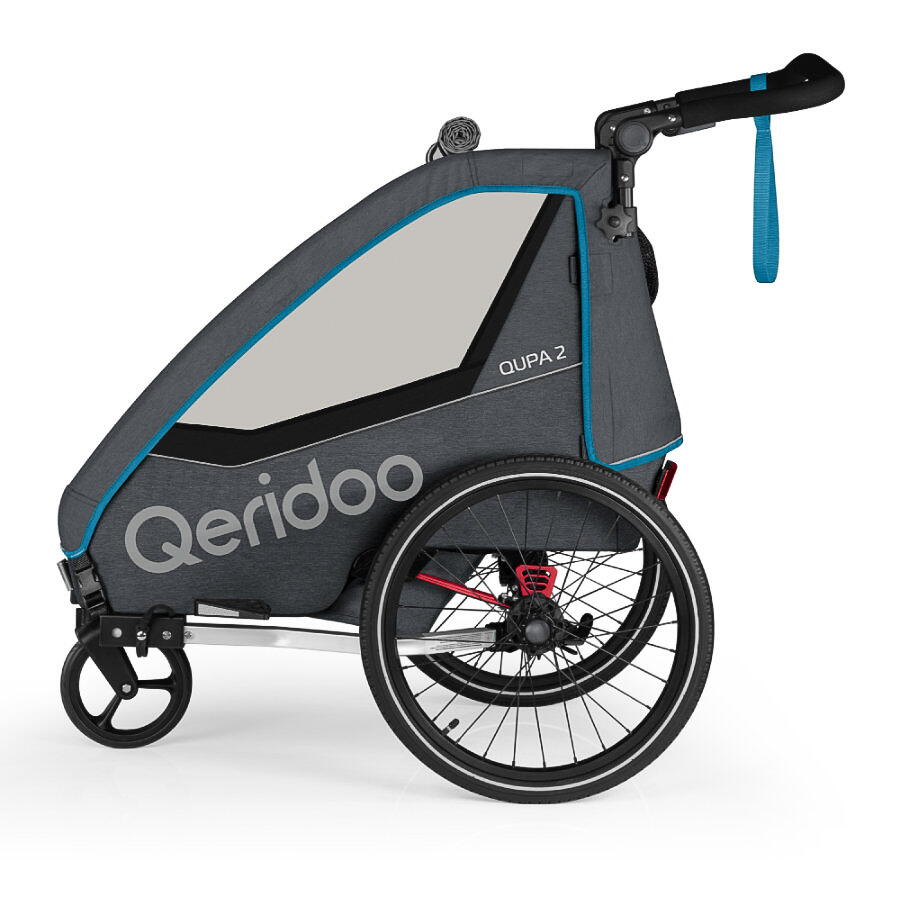 Qeridoo QUPA 2 Kinderanhänger blue